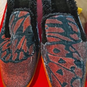 Free People Velvet Mules